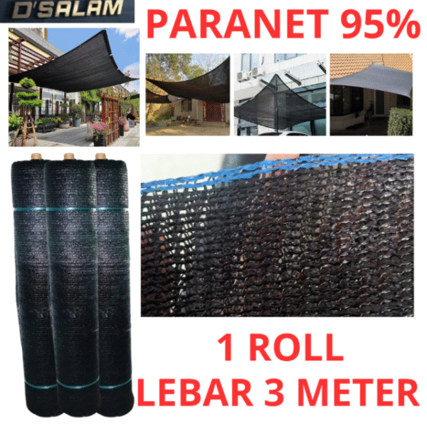 Jaring Paranet 95% Grade A (1Roll 100 x 3M) Jaring Peneduh Anti UV
