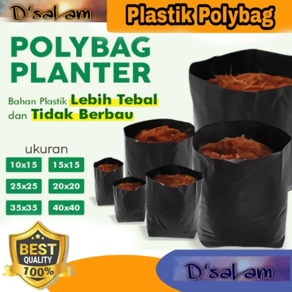 PLASTIK POLYBAG TANAMAN BAHAN TEBAL BISA DI LIHAT DARI KETEBALAN MICRON