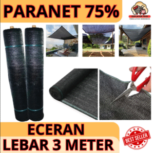 Jaring Paranet 75% ECERAN (LEBAR 3M) Jaring Peneduh - ANTI UV