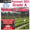 Jaring Paranet 90% Grade A Lebar 3 Meter (Eceran) Anti Hama