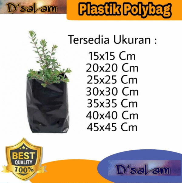 PLASTIK POLYBAG TANAMAN BAHAN TEBAL BISA DI LIHAT DARI KETEBALAN MICRON