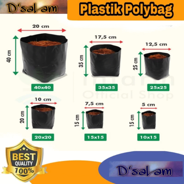 PLASTIK POLYBAG TANAMAN BAHAN TEBAL BISA DI LIHAT DARI KETEBALAN MICRON