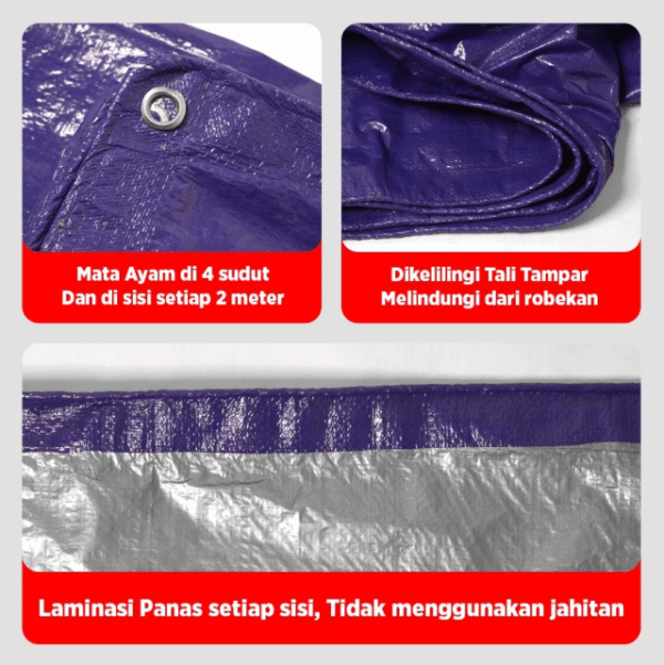 TERPAL PLASTIK A5 CAP KUCING UKURAN 1 ROLL