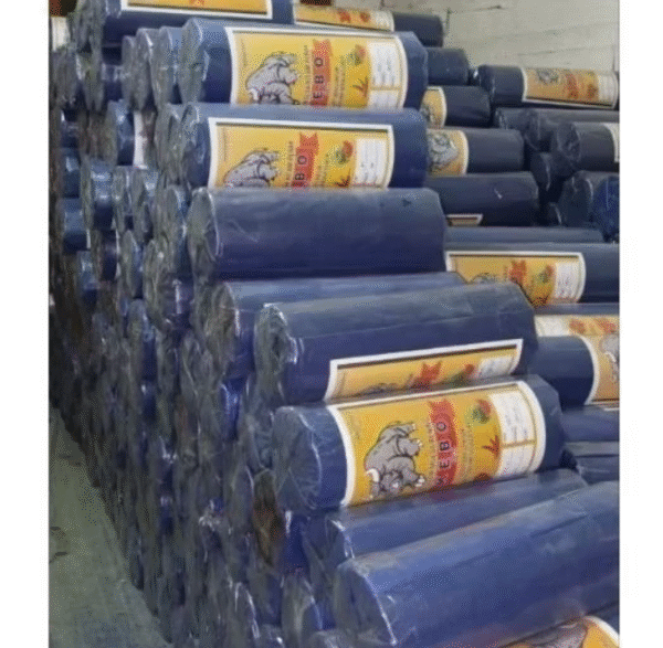 Plastik Mulsa Hitam Perak 1 Roll 10 Kg/Mulsa Pertanian Cap Kebo